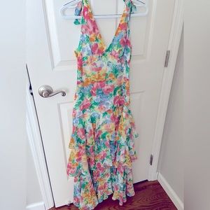 WAYF a spring maxi dress. Worn once. Size medium